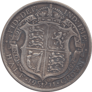 1911 HALFCROWN ( GF ) - HALFCROWN - Cambridgeshire Coins