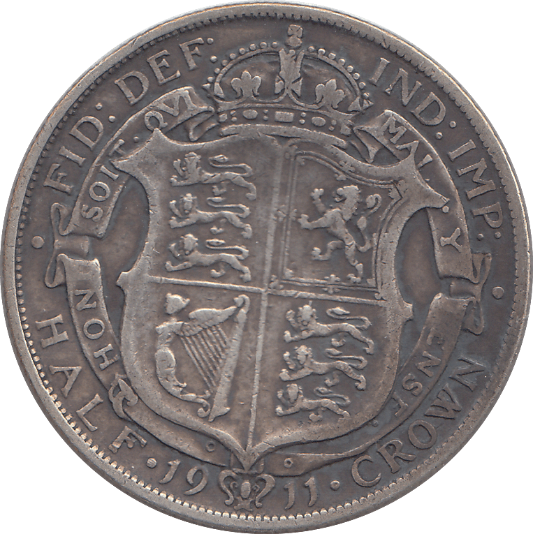 1911 HALFCROWN ( GF ) - HALFCROWN - Cambridgeshire Coins