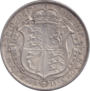 1911 HALFCROWN ( GVF ) - HALFCROWN - Cambridgeshire Coins