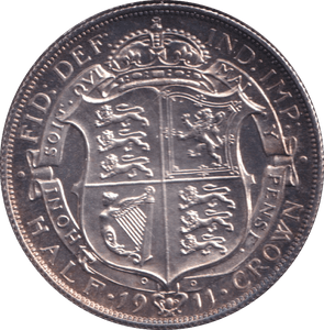 1911 HALFCROWN ( PROOF ) - HALFCROWN - Cambridgeshire Coins