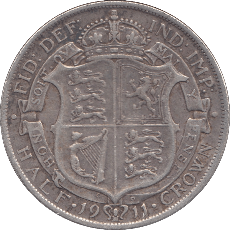 1911 HALFCROWN ( VF ) - Halfcrown - Cambridgeshire Coins