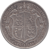 1911 HALFCROWN ( VF ) - Halfcrown - Cambridgeshire Coins