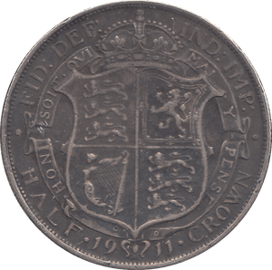 1911 HALFCROWN ( VF ) - HALFCROWN - Cambridgeshire Coins