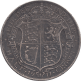 1911 HALFCROWN ( VF ) - HALFCROWN - Cambridgeshire Coins