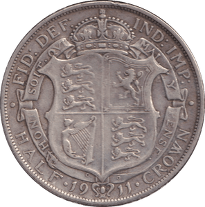 1911 HALFCROWN ( VF ) - HALFCROWN - Cambridgeshire Coins