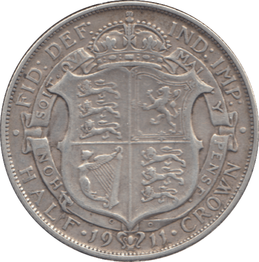 1911 HALFCROWN ( VF ) - WORLD COINS - Cambridgeshire Coins