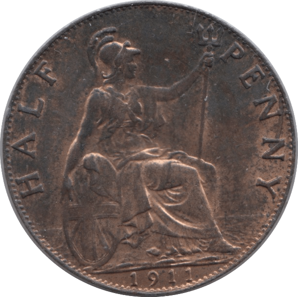 1911 HALFPENNY ( AUNC ) - Halfpenny - Cambridgeshire Coins