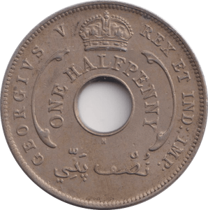 1911 HALFPENNY BRITISH WEST AFRICA - WORLD COINS - Cambridgeshire Coins