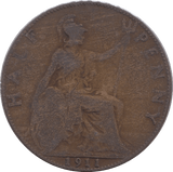 1911 HALFPENNY ( FINE ) - Halfpenny - Cambridgeshire Coins