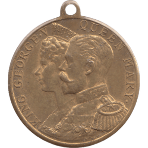 1911 KING GEORGE CORONATION MEDALLION - MEDALS & MEDALLIONS - Cambridgeshire Coins