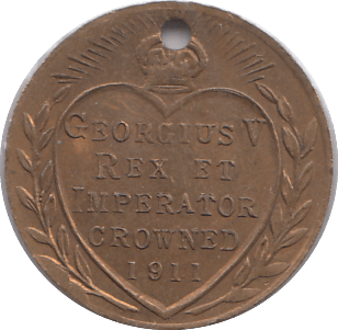 1911 KING GEORGE CORONATION MEDALLION - MEDALS & MEDALLIONS - Cambridgeshire Coins