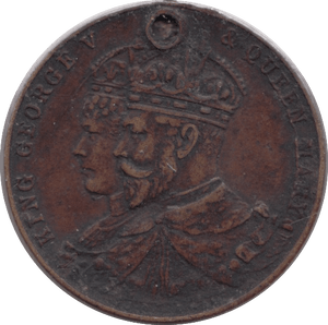 1911 KING GEORGE V CORONATION MEDALLION - MEDALS & MEDALLIONS - Cambridgeshire Coins