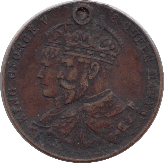 1911 KING GEORGE V CORONATION MEDALLION - MEDALS & MEDALLIONS - Cambridgeshire Coins