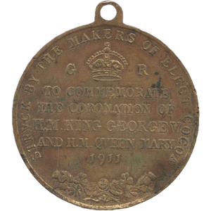 1911 KING GEORGE V CORONATION MEDALLION - MEDALS & MEDALLIONS - Cambridgeshire Coins