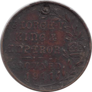 1911 KING GEORGE V CORONATION MEDALLION - MEDALS & MEDALLIONS - Cambridgeshire Coins