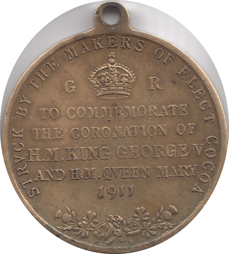 1911 KING GEORGE V & QUEEN MARY COMMEMORATIVE MEDAL - WORLD COINS - Cambridgeshire Coins