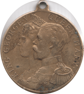 1911 KING GEORGE V & QUEEN MARY COMMEMORATIVE MEDAL - WORLD COINS - Cambridgeshire Coins