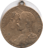 1911 KING GEORGE V & QUEEN MARY COMMEMORATIVE MEDAL - WORLD COINS - Cambridgeshire Coins