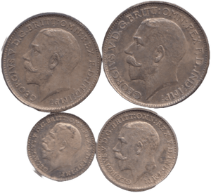 1911 MAUNDY SET GEORGE V - Maundy Set - Cambridgeshire Coins