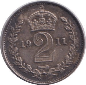 1911 MAUNDY TWOPENCE ( UNC ) - MAUNDY TWOPENCE - Cambridgeshire Coins