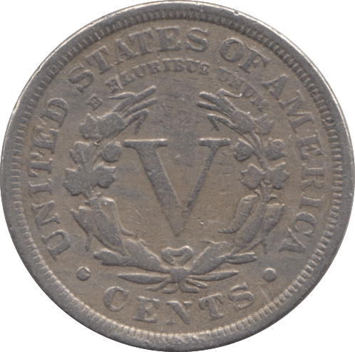 1911 NICKEL FIVE CENTS USA - WORLD COINS - Cambridgeshire Coins