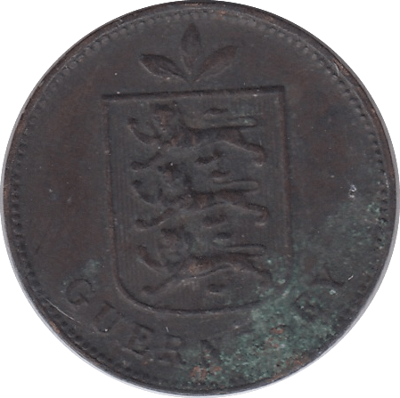 1911 ONE DOUBLE GUERNSEY - WORLD COINS - Cambridgeshire Coins