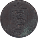1911 ONE DOUBLE GUERNSEY - WORLD COINS - Cambridgeshire Coins