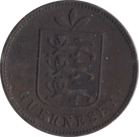 1911 ONE DOUBLE GUERNSEY - WORLD COINS - Cambridgeshire Coins