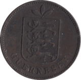 1911 ONE DOUBLE GUERNSEY - WORLD COINS - Cambridgeshire Coins