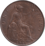 1911 PENNY ( AUNC ) - PENNY - Cambridgeshire Coins