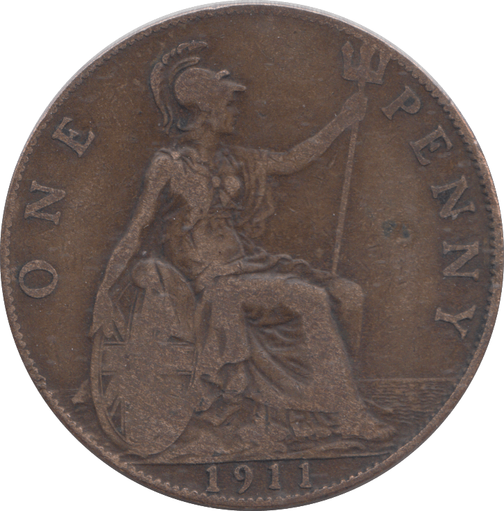 1911 PENNY ( FINE ) - PENNY - Cambridgeshire Coins