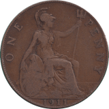 1911 PENNY ( FINE ) - PENNY - Cambridgeshire Coins