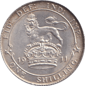 1911 SHILLING ( AUNC ) - SHILLING - Cambridgeshire Coins
