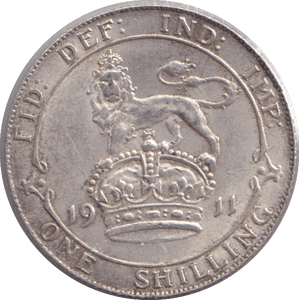 1911 SHILLING ( AUNC ) - SHILLING - Cambridgeshire Coins