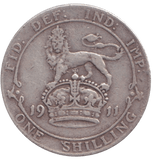 1911 SHILLING ( FINE ) - SHILLING - Cambridgeshire Coins