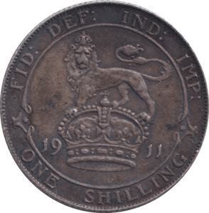 1911 SHILLING ( GVF ) 1 - SHILLING - Cambridgeshire Coins