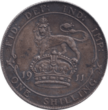 1911 SHILLING ( GVF ) 1 - SHILLING - Cambridgeshire Coins