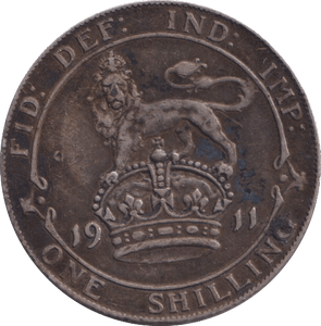 1911 SHILLING ( GVF ) - SHILLING - Cambridgeshire Coins