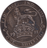 1911 SHILLING ( GVF ) - SHILLING - Cambridgeshire Coins