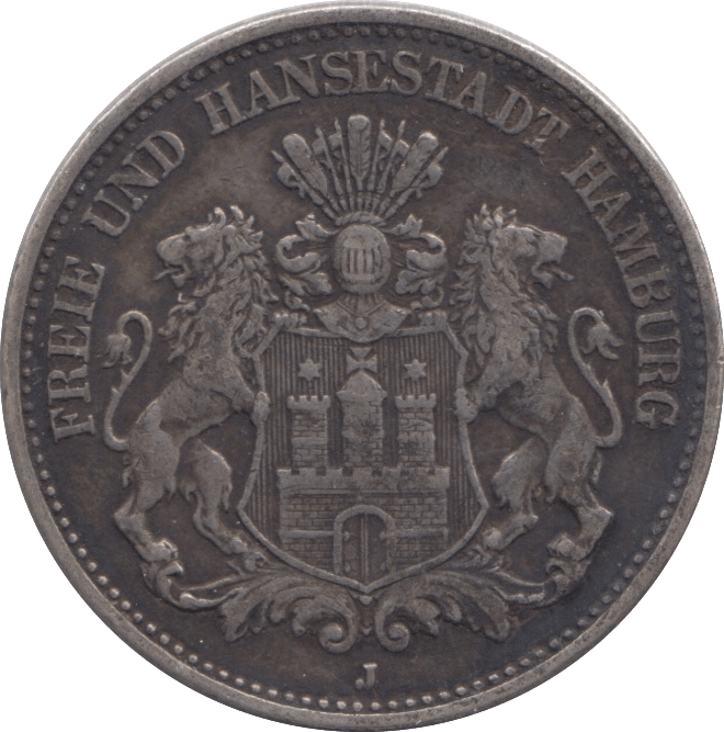 1911 SILVER 2 MARK GERMANY - SILVER WORLD COINS - Cambridgeshire Coins