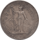 1911 SILVER BRITISH TRADE DOLLAR - SILVER WORLD COINS - Cambridgeshire Coins