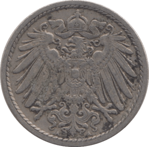 1911 SILVER GERMANY 5 PFENNIG - SILVER WORLD COINS - Cambridgeshire Coins