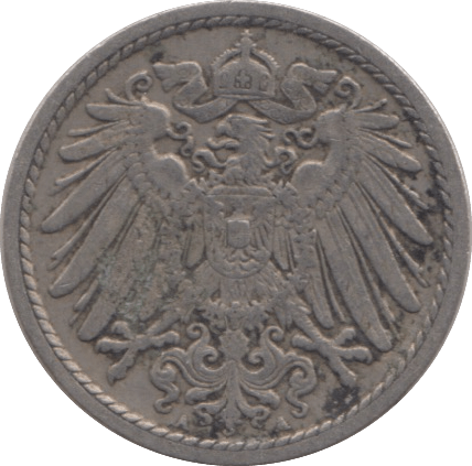 1911 SILVER GERMANY 5 PFENNIG - SILVER WORLD COINS - Cambridgeshire Coins