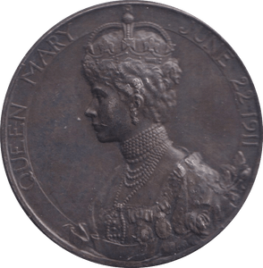 1911 SILVER MEDALLION GEORGE V - MEDALS & MEDALLIONS - Cambridgeshire Coins