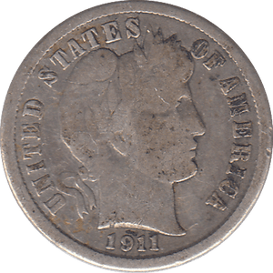 1911 SILVER ONE DIME USA - SILVER WORLD COINS - Cambridgeshire Coins