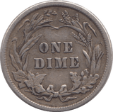 1911 SILVER ONE DIME USA - WORLD COINS - Cambridgeshire Coins