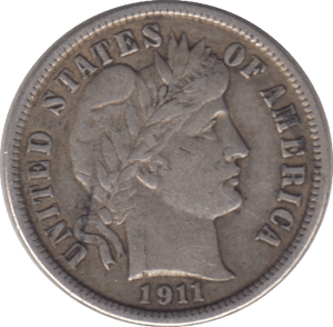 1911 SILVER ONE DIME USA - WORLD COINS - Cambridgeshire Coins