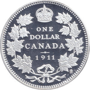 1911 SILVER PLATED PROOF ONE DOLLAR CANADA - WORLD COINS - Cambridgeshire Coins