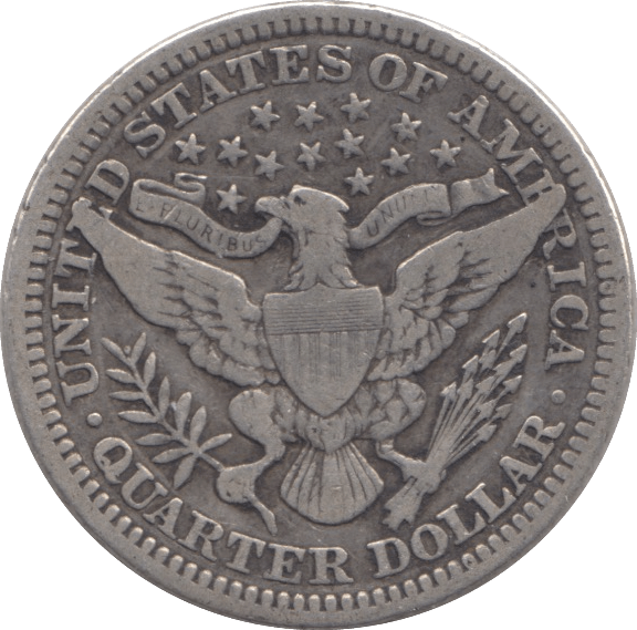 1911 SILVER QUARTER DOLLAR USA - SILVER WORLD COINS - Cambridgeshire Coins