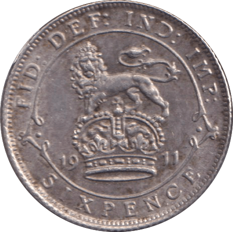 1911 SIXPENCE ( AUNC ) - SIXPENCE - Cambridgeshire Coins